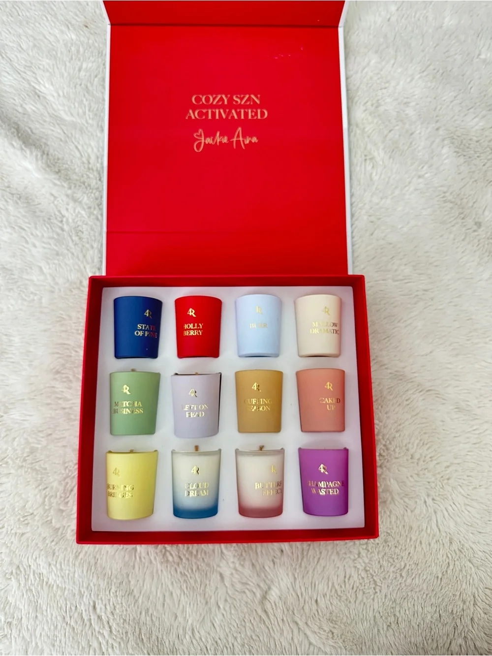 FORVR Mood Jackie Aina 12-Day Advent Candle Set - Pastel Assorted Colors